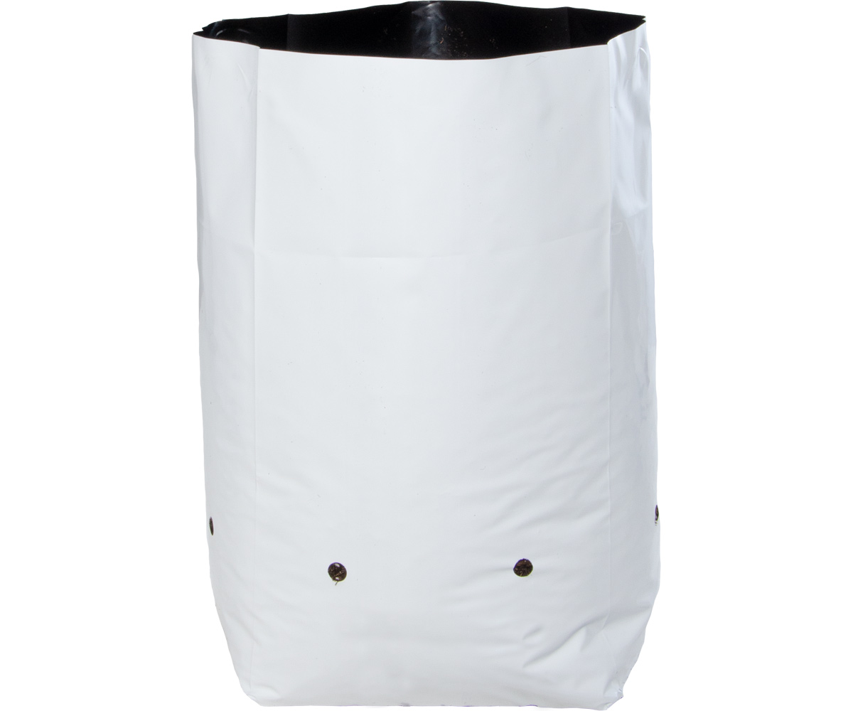 Hydrofarm Black & White Grow Bag, 10 Gal (20 Packs of 10)